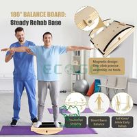 Planche inclinée en bambou 3 en 1 et planche d'équilibre à 180 ° 360 °, civière de mollet portable à angle réglable avec affiche d'entraînement Vente en gros