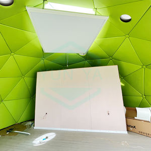 Tente d'hôtel <span class=keywords><strong>de</strong></span> <span class=keywords><strong>luxe</strong></span> 4 saisons pour jardin extérieur Petit Igloo transparent en PVC géodésique Maison verte Transparent Glamping Tentes à vendre - Product Image 4