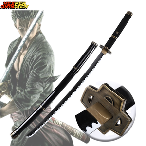 Épée en bois One Piece <span class=keywords><strong>de</strong></span> 104/76 cm, 13 styles, pour cosplay <span class=keywords><strong>de</strong></span> Law <span class=keywords><strong>Zoro</strong></span>, jouet d'anime japonais, <span class=keywords><strong>Katana</strong></span> samouraï, épées <span class=keywords><strong>Zoro</strong></span> One Piece, <span class=keywords><strong>Katana</strong></span> - Product Image 2