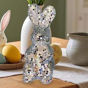 <span class=keywords><strong>Estatua</strong></span> <span class=keywords><strong>de</strong></span> Conejo Disco <span class=keywords><strong>de</strong></span> Cristal <span class=keywords><strong>de</strong></span> Alta Calidad, Bola <span class=keywords><strong>de</strong></span> Espejo Reflectante, Decoración <span class=keywords><strong>de</strong></span> Pascua, Adorno Moderno para Colgar en el Hogar - Product Image 1