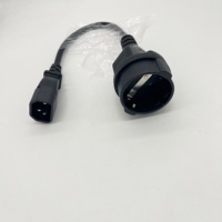 0.3m IEC 320 C14 mâle vers Europe Schuko femelle prise câble adaptateur court pour UPS PDU H05VV-F 3G * 1.5mm2