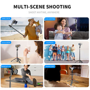 Trépied magnétique de 51 pouces pour <span class=keywords><strong>iPhone</strong></span> et Android Support de <span class=keywords><strong>voyage</strong></span> pliable en acier inoxydable pour téléphones portables - Product Image 3