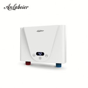 Calentador de agua de ducha eléctrico sin tanque de 6KW, pantalla LED para uso doméstico y en hoteles, carcasa de plástico con idioma operativo en inglés - Product Image 1