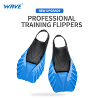 Wave Surfing Talon ouvert TPR Caoutchouc flexible Sports sous-marins Plongée en apnée Natation Palmes de plongée Palmes de plongée