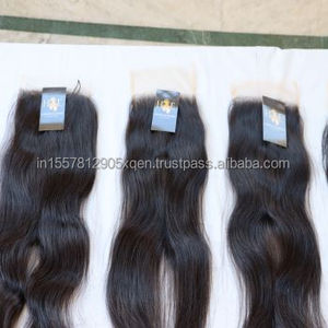 Indian Temple Raw Hair Wholesale Cuticle Aligned Virgin Remy Human Hair Straight 3 Bundles With HD Lace Frontal - Product Image 2