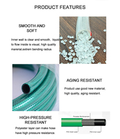 Tuyau d'air haute pression renforcé de fibres de PVC résistant au vieillissement doux de haute qualité