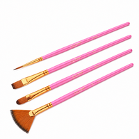 Xin Bowen – Lot de 12 pinceaux courts en forme de tête, en nylon de qualité supérieure, pour peinture acrylique, huile et aquarelle