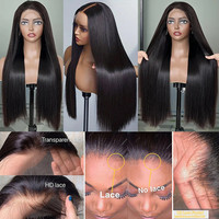 Perruque Lace Front Cheveux Humains Vietnamiens Vierge Ondulés Profonds Sans Colle, Meilleures Ventes 2024