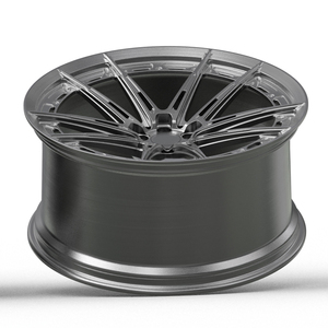 Rines con Cancelación de Ruido, Rines Escalonados de 22 Pulgadas, Diseño de 2 Piezas para BMW X5M con Acabado Negro Transparente Cepillado - Product Image 5