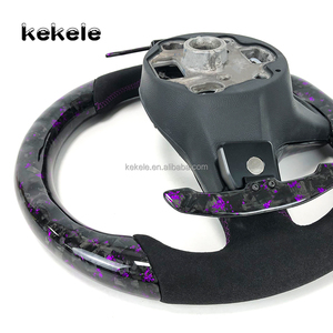 Nouveau volant en fibre de carbone forgé violet LED pour Volkswagen VW <span class=keywords><strong>GOLF</strong></span> <span class=keywords><strong>8</strong></span> MK8 GTI R volant de <span class=keywords><strong>style</strong></span> sport - Product Image 6