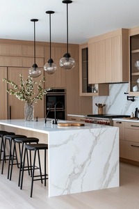 Đầy đủ nhà thiết kế Modular sơn mài nhà bếp đặt bồn rửa ăn tối giản phong cách Granite Countertop cho <span class=keywords><strong>Philippines</strong></span> biệt thự dự án - Product Image 3