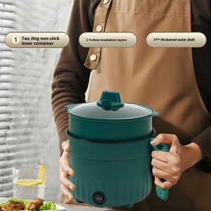 Olla Eléctrica Integrada al por Mayor, Olla Arrocera Pequeña y Gruesa, Olla Interior Antiadherente para Hotel con Tapa de Vidrio Templado - Product Image 5