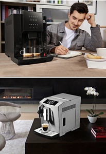 Cafetera Automática Pequeña Comercial con Función de Molienda y Espumado, Cafetera Espresso Inteligente para el Hogar - Product Image 5