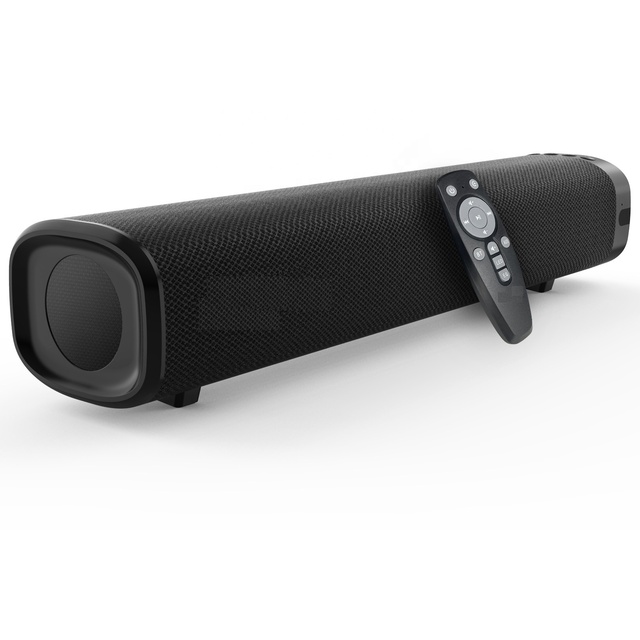 50W Sound Bar for PC Built-in Subwoofer Wired Speaker for Computer Optical/Aux/USB, Wall Mountable, Surround Sound System for TV
