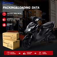 Vélo électrique avec batterie 60V, moteur sans balais, cadre en acier au carbone, 3 vitesses, pour les longues distances, vélo électrique portable