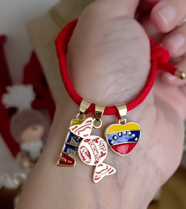 Pulsera de Moda Estilo Bohemio de Venezuela, Cadena de Cobre con Colgante de Mapa de Venezuela, Joyería de Regalo para Hombre y Mujer - Product Image 5