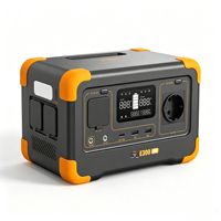 Centrale Électrique Portable Solaire 600W avec Contrôle APP/BT/WiFi, Onduleur à Onde Sinusoïdale Pure et Batterie LiFePO4 pour Voiture – Station d'Énergie d'Urgence