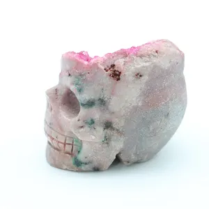 Crânes en cristal à <span class=keywords><strong>prix</strong></span> avantageux, tête en <span class=keywords><strong>quartz</strong></span>, meilleure vente, crânes en calcite cobalt pour la vente en gros - Product Image 1