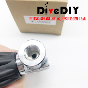 วาล์วควบคุมแรงดันสูง DPR LV6500S ชุบโครเมียมสามชั้น 6500PSI สำหรับดำน้ำ แบบอินไลน์ ช่องต่อในขนาด 1/4NPT ช่องต่อออกขนาด 1/4NPT - Product Image 1