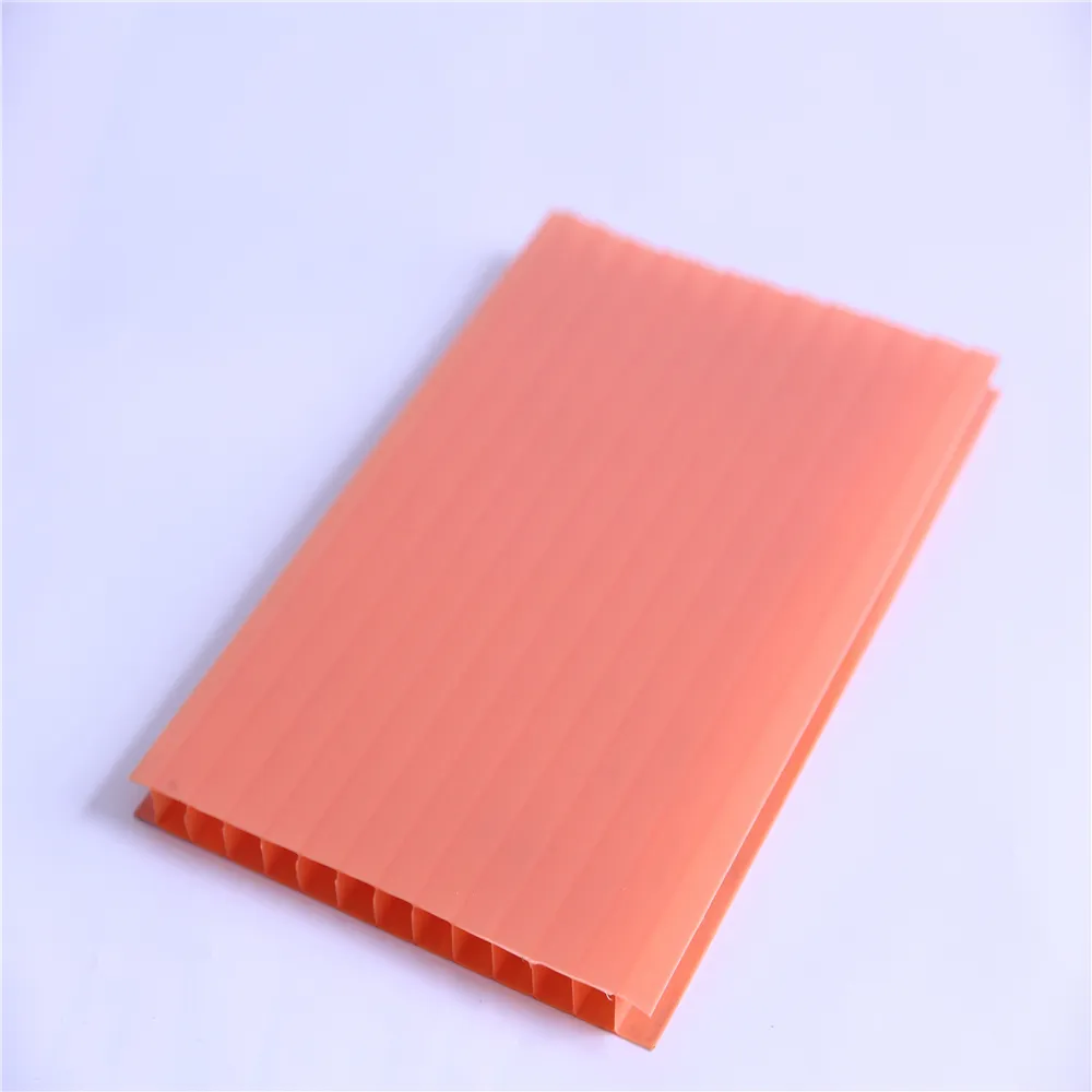 10mm multiwall hollow polycarbonate roofing sun shade sheet for balcony shed