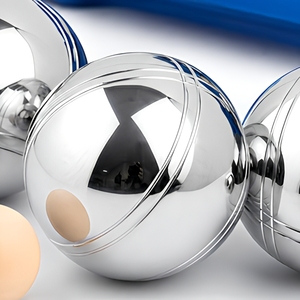 Ensemble <span class=keywords><strong>de</strong></span> boules <span class=keywords><strong>de</strong></span> <span class=keywords><strong>pétanque</strong></span> en acier au carbone électroplaqué avec étui en plastique pour <span class=keywords><strong>jeu</strong></span> familial en plein air, vente en gros - Product Image 4