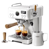 Machine à café expresso H10 Plus italienne semi-automatique, double usage domestique et professionnel, avec mousseur à lait chaud et froid à double température