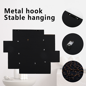 गैलरी दीवार सजावट 8 उद्घाटन 4x6 प्लास्टिक चित्र फ्रेम सेट परिवार ट्री कोलाज फोटो फ्रेम - Product Image 3