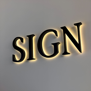 ป้ายไฟ LED 3 มิติ แบบมีไฟแบ็คไลท์ ดีไซน์ฟรีจาก EZD สำหรับติดตั้งภายนอกและภายในอาคาร พร้อมตัวอักษรไฟ สำหรับป้ายร้านค้า แบรนด์เนม บริษัท - Product Image 2