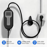 Estación de Carga para Vehículos Eléctricos OLINK Portátil de 7KW Tipo 2, IP54 Impermeable, Certificación CE, Compatible con OEM/ODM, para Uso Doméstico