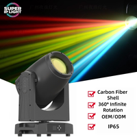Projecteur à tête mobile en fibre de carbone 420W, 19 gobos, prisme, DMX, RDM pour mariage en extérieur