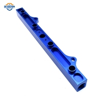 Kit de Riel de Combustible de Aluminio de Alto Flujo para Honda Serie K K20 K24 RSX Civic Si Integra EP3 con Manómetro, Riel de Inyección de Alta Resistencia