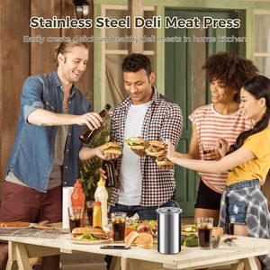 Presse à viande tarte à la viande faisant la machine de presse presse à viande en acier inoxydable cuiseur à jambon pour la <span class=keywords><strong>cuisson</strong></span> des steaks pour faire <span class=keywords><strong>maison</strong></span> saine - Product Image 2