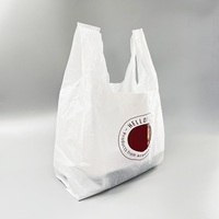 Sacs Plastiques HDPE/LDPE à Poignées Découpées pour Épicerie, Fruits, Légumes, Emballage et Achats en Supermarché