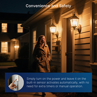 Ampoule LED A19 en verre de haute qualité, du crépuscule à l'aube, 800LM 1400LM 120V, avec capteur de lumière, pour la maison, l'hôtel, l'entrée, certifiée UL