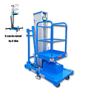 Prezzo di fabbrica 6M 8M 10M personale scala elevatrice singolo albero elettrico di sollevamento in lega di alluminio uomo piattaforma di sollevamento elettrico ponteggio - Product Image 1