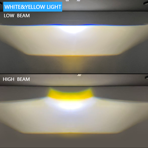 Feux antibrouillard universels à LED trois couleurs 3 pouces avec lentille bi-projecteur, blanc jaune, lumière <span class=keywords><strong>auxiliaire</strong></span> <span class=keywords><strong>de</strong></span> conduite, étanche, pour voiture - Product Image 2