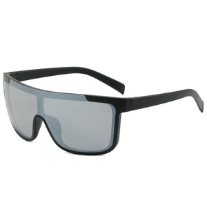 Sports Cycling Sunglasses UV400 Mirrored Lens Windproof Street Style Type 3 Sunshades PC Lens <b>Grey</b> <b>Frame</b> - Product Image 4