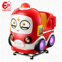 Machine de jeux d'arcade MP5 pour enfants, camion de pompiers, manège pour enfants, à monnayeur, en métal et fibre de verre, jeu de balançoire pour enfants, version anglaise