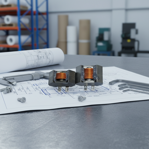 पावर सर्किट घटक, ऊर्जा भंडारण, फ़िल्टरिंग, विरोधी हस्तक्षेप, उच्च-वर्तमान फ्लैट वायर पावर इंडक्टर RM6-2.2UH 4r7m - Product Image 4