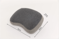 Oreiller de camping gonflable en forme de croissant, confortable, en tissu brossé super absorbant, léger et portable pour l'extérieur
