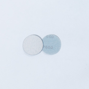 Papier abrasif blanc 2 pouces 50 mm, feuille floquée, disque auto-adhésif, grain 4 pour ponçage - Product Image 2