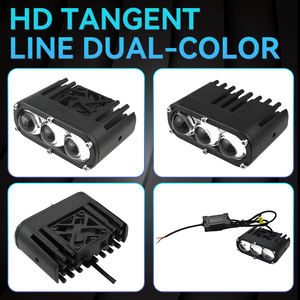 ไฟสปอร์ตไลท์ LED 2 เลนส์ สำหรับมอเตอร์ไซค์  แสงสีเหลืองขาว  ไฟสูง-ต่ำ  พร้อมพัดลมระบายความร้อน สำหรับรถยนต์ - Product Image 5