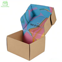 Boîtes d'expédition rigides personnalisées, colorées, écologiques, en matériaux recyclés, avec doublure en mousse, fermeture magnétique, poignée pour cadeaux et artisanat
