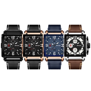 Nuevo diseño SANDA 5304 reloj <span class=keywords><strong>de</strong></span> cuarzo para hombre tres ojos seis puntadas calendario Simple reloj <span class=keywords><strong>de</strong></span> pulsera impermeable - Product Image 4