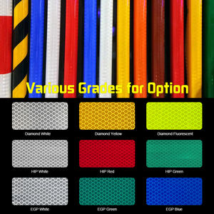Personalizado Engenheiro Grau Prismático Reflective Film Roll Auto-adesivo Reflective Sheeting Paper para Road Construction Signs - Product Image 5