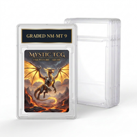 Boîtier de protection transparent premium pour cartes de sport, Pokémon, MTG, avec protection UV, compatible PSA, en plastique haute clarté