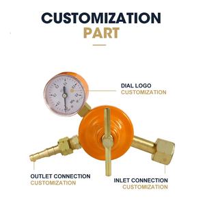 Volledig Messing Lpg Lassen/Snijden Russische Serie Hogedrukregelaar Gas Lpg Met W21.8 Inlaataansluiting - Product Image 3