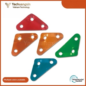 <b>Red</b> Aluminum Triangle <b>Tent</b> Stake 65mm x 33mm with 6mm Holes for Camping Outdoor Use - Product Image 4