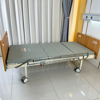Barrière de lit d'hôpital en acier inoxydable, moderne, suspendue, semi-fermée, avec double système de protection, pour équipement d'aide aux soins manuel