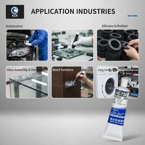 Scellant en silicone de qualité <span class=keywords><strong>alimentaire</strong></span> flexible, non jaunissant, à séchage lent, étanche, anti-âge, résistant aux pulvérisations de sel, résistant aux hautes/basses températures - Product Image 4